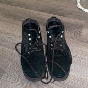Ugg. Black Suede Boots. Size 8.5